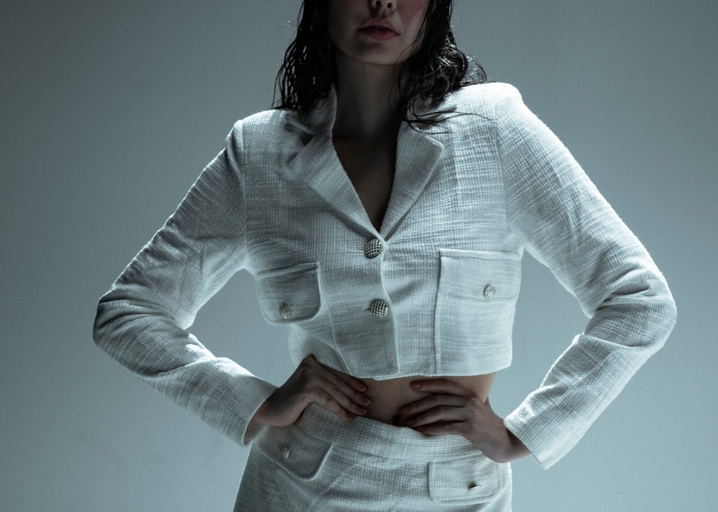 Cropped Tailored Blazer