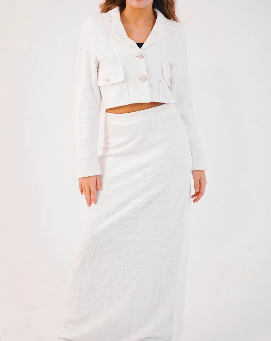 Tailored Blazer & Maxi Skirt Set