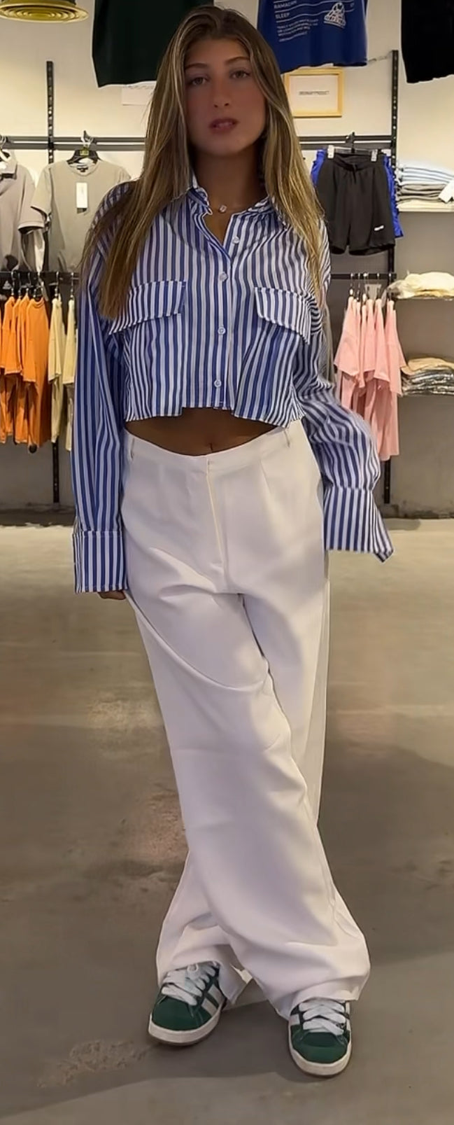 Cropped overshirt