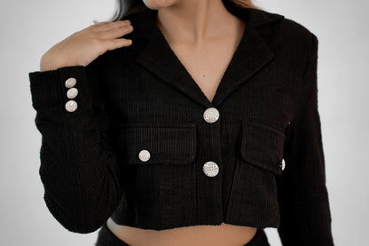 Cropped Tailored Blazer